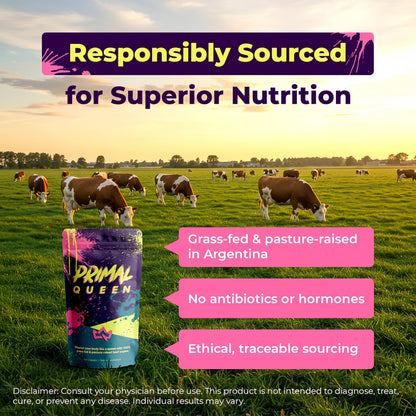 Primal Queen Female-Optimized Beef Organ Superfood Supplement (Beef Liver, Kidney, Heart, & 3 More) - 100% Grass Fed, Pasture Raised Cattle - Balance Hormones, Energy, & More for Women